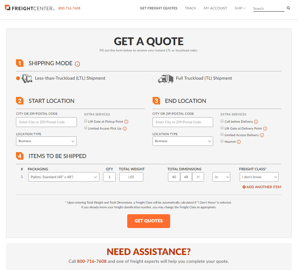 FreightCenter Hình ảnh phần mềm FreightCenter 7