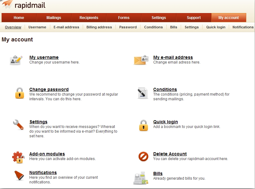 rapidmail Hình ảnh phần mềm rapidmail 7